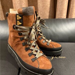 J.Crew Elsa lace-up boots in suede women7